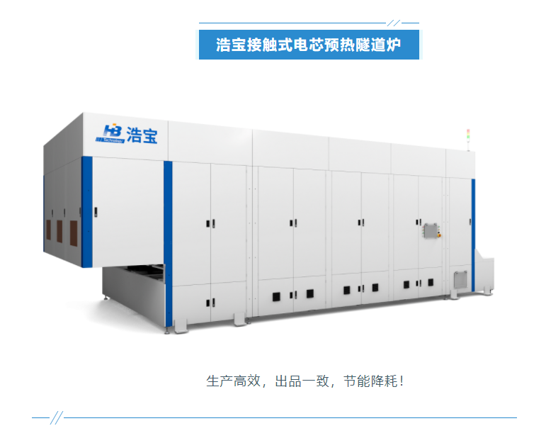 浩寶技術(shù)接觸式電芯預(yù)熱隧道爐