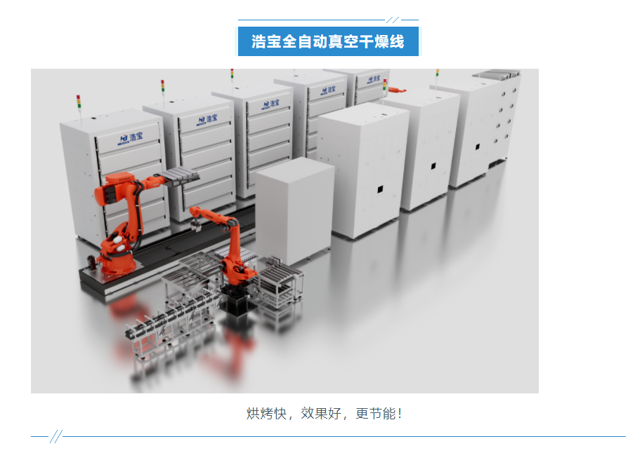 浩寶技術(shù)鋰電池接觸式真空干燥線