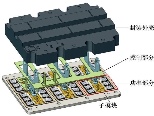 IGBT模塊內(nèi)部結(jié)構(gòu)圖